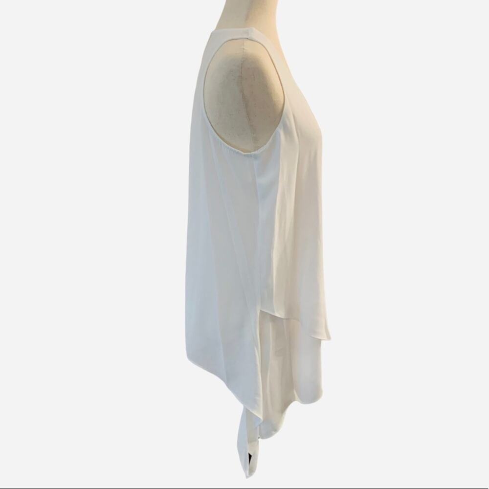 JEAN vass white chiffon like top. Flowy. Size small coastal granny wear - Picture 5 of 6